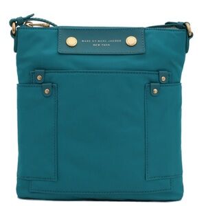 NEW Marc Jacobs Sia Crossbody Bag, teal, adjustable strap